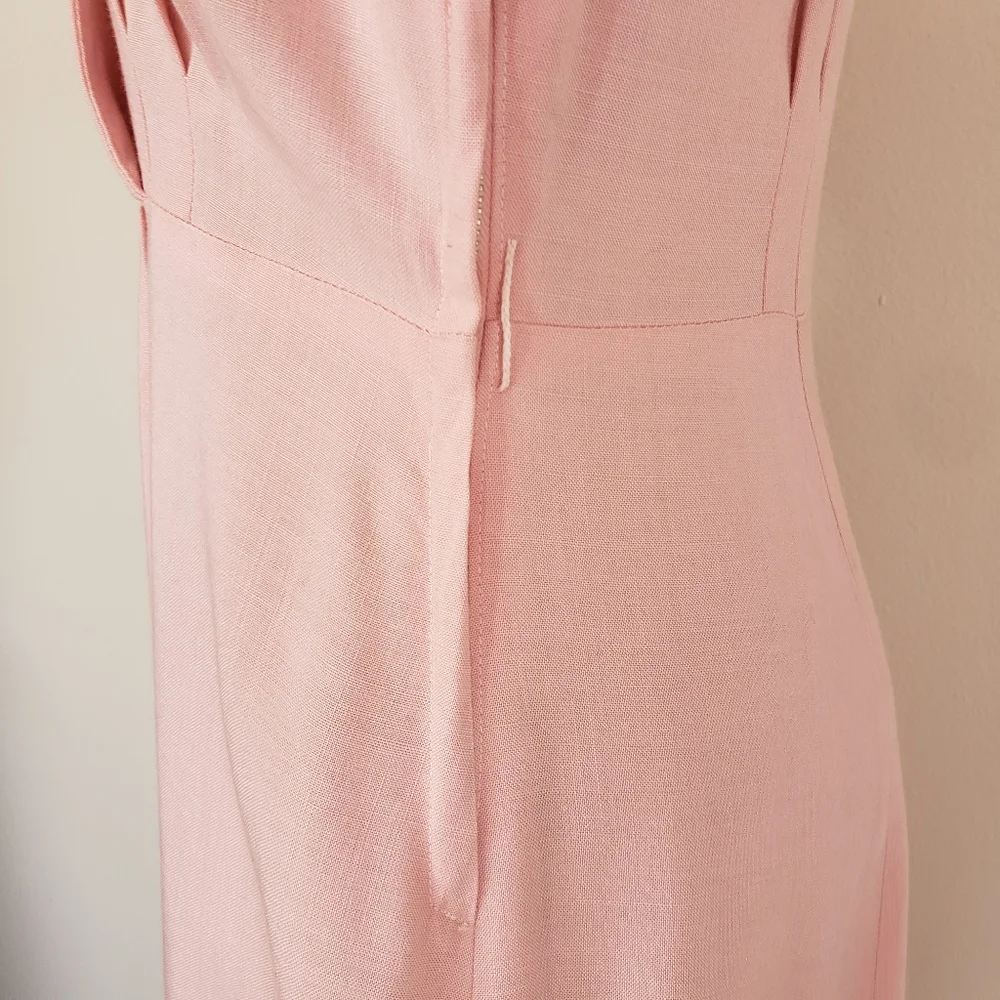 VTG 50s Pink Short Sleeve Mendel Dress - Picture 10 of 13